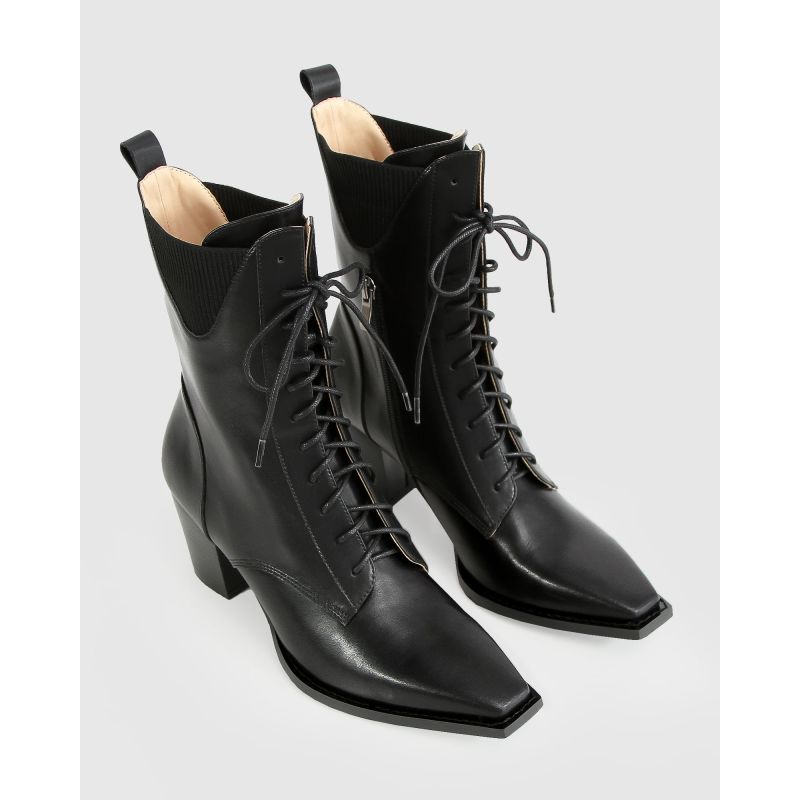 Jumping Ship Laced Boot - Black image