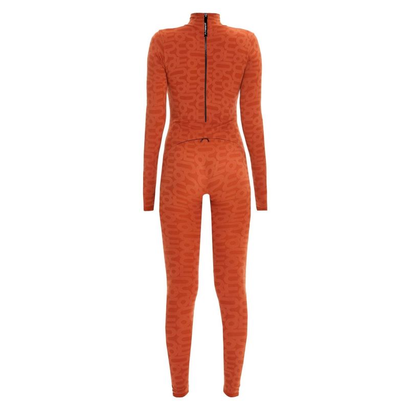 Jumpsuit Thermal Underwear With Zip Orange image