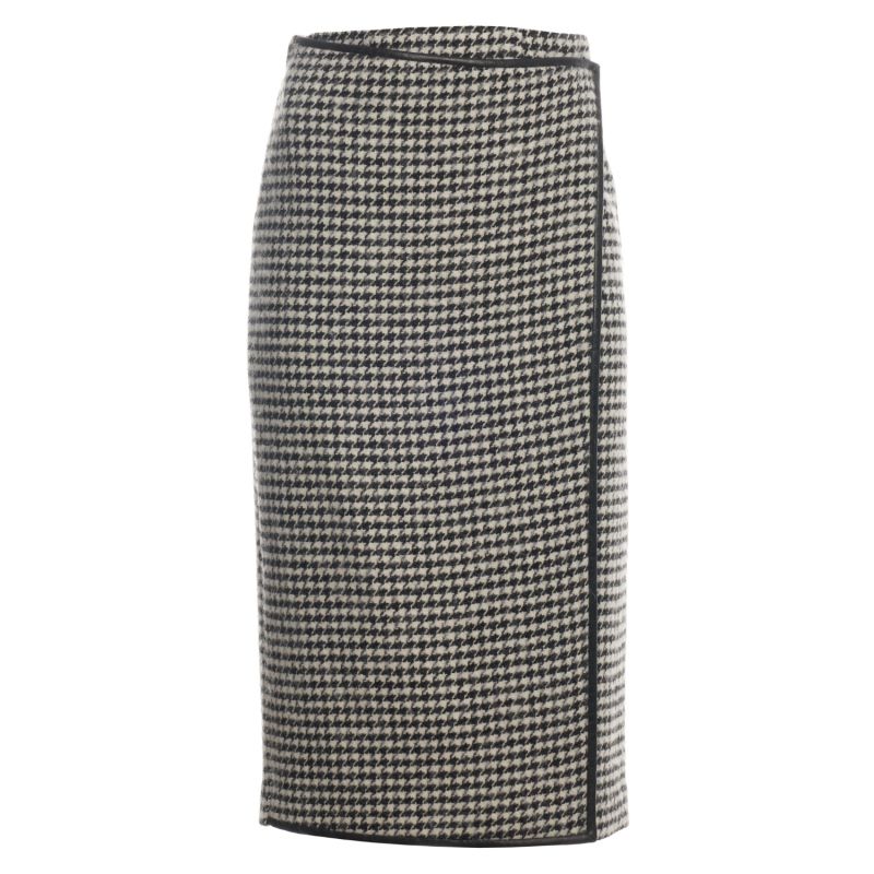 Wrap Pied De Poule Skirt image