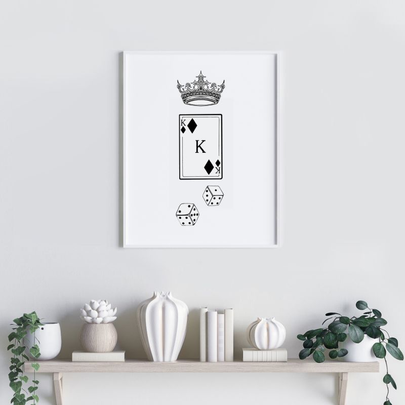'King Of Diamonds' - Fine Art Print A5 image