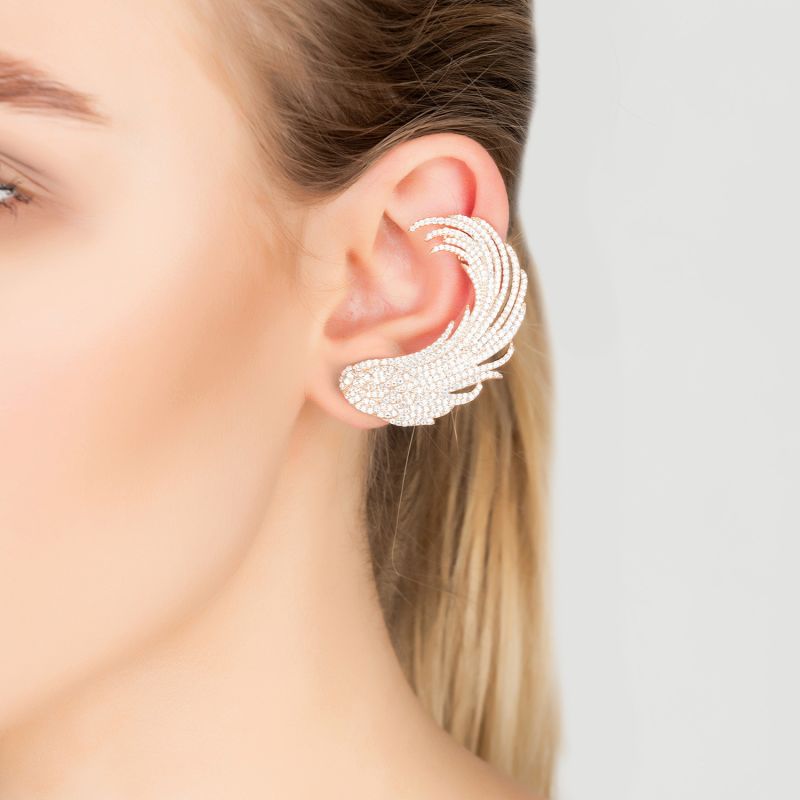 Iris Wing Earclimber Rose Gold image