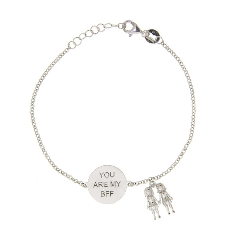 Sterling Silver Bff Best Friend Bracelet image