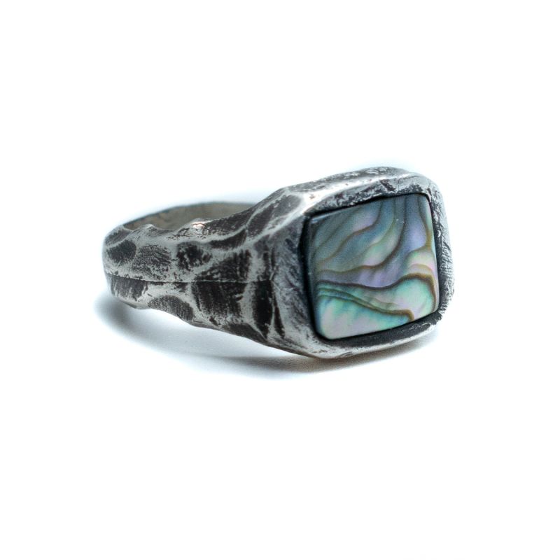 Neptune - Abalone Shell Signet Ring image