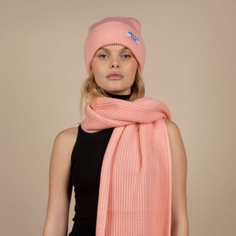 The Recycled Bottle Beanie In Pastel Pink image