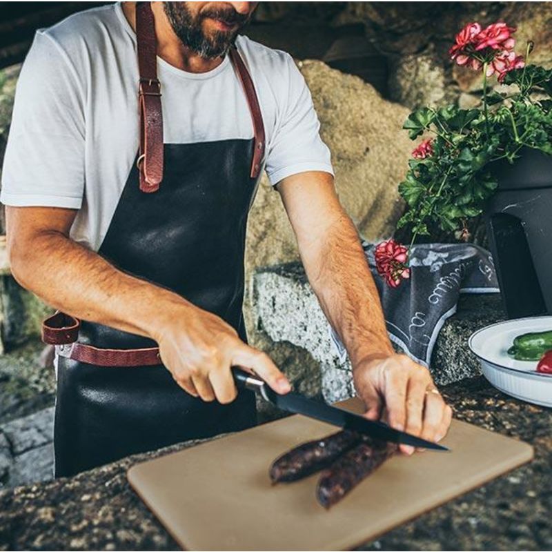 Premium Genuine Leather Apron - Black B image