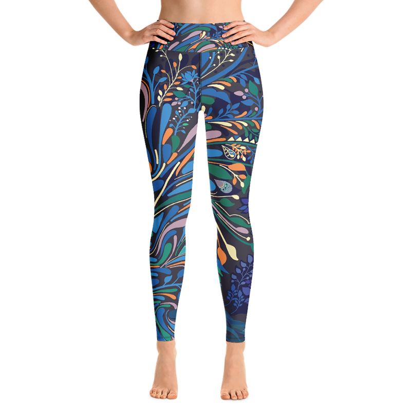 High Waist Yoga Leggings In Sprinkle Night image