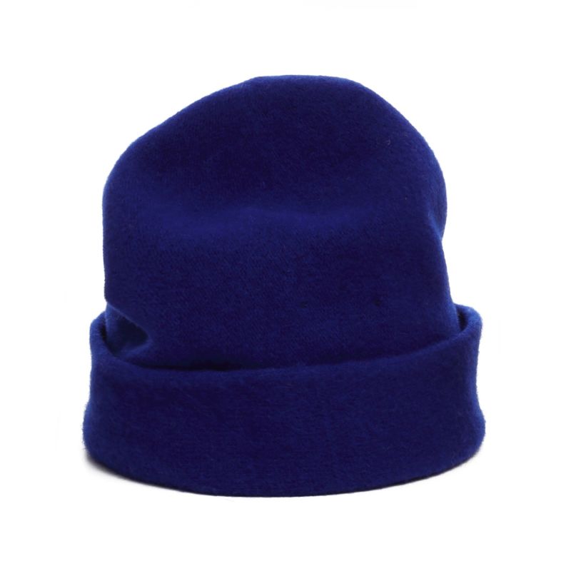 Blue Wool Beanie Hat image