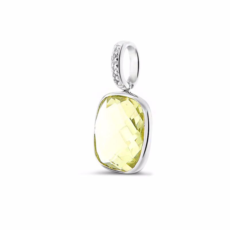 Lemon Pendant 14k White Gold image