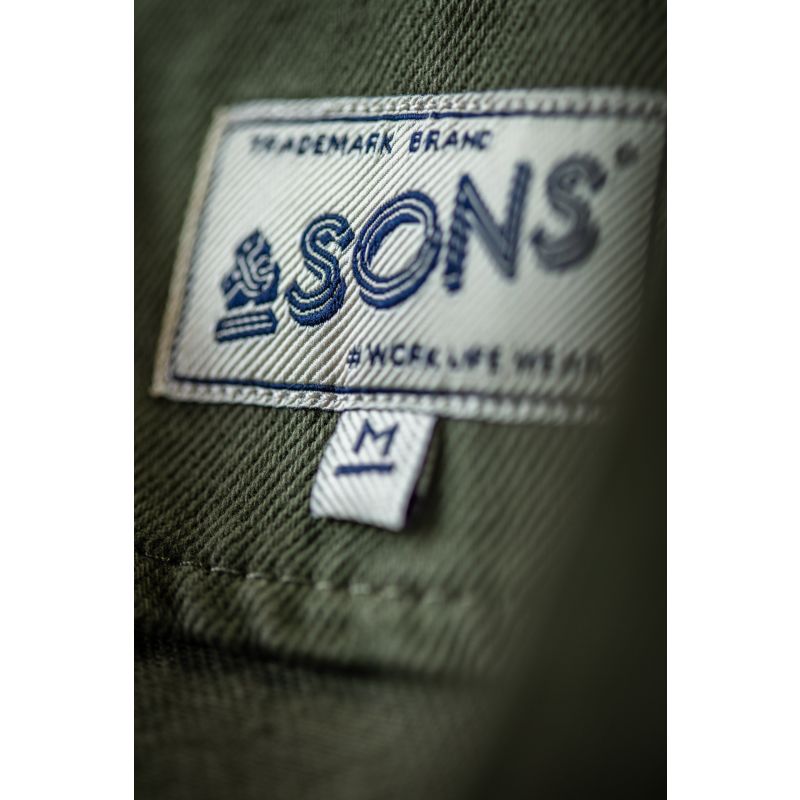 &Sons Lincoln Waistcoat Army Green image