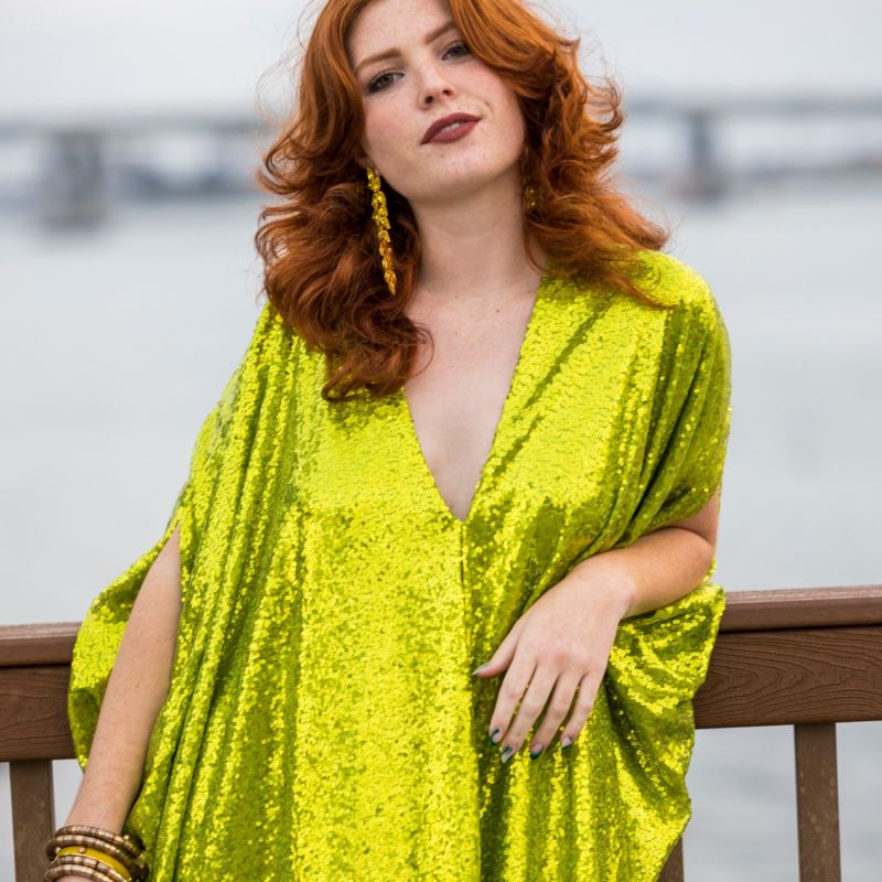 Acid Sequin Caftan image