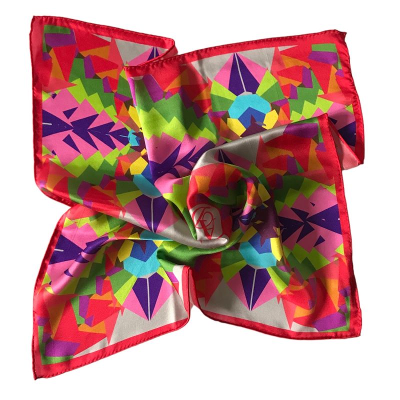 Kaleidoscope Silk Satin Scarf image