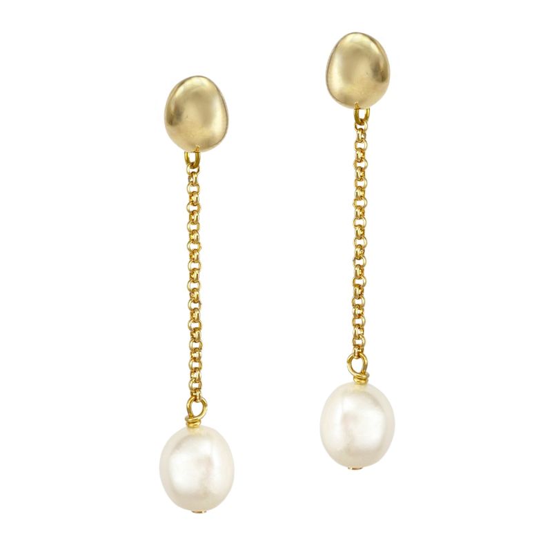 Paloma Pearl Drops Gold image