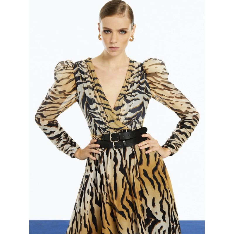 Tiger Print Long Dress image