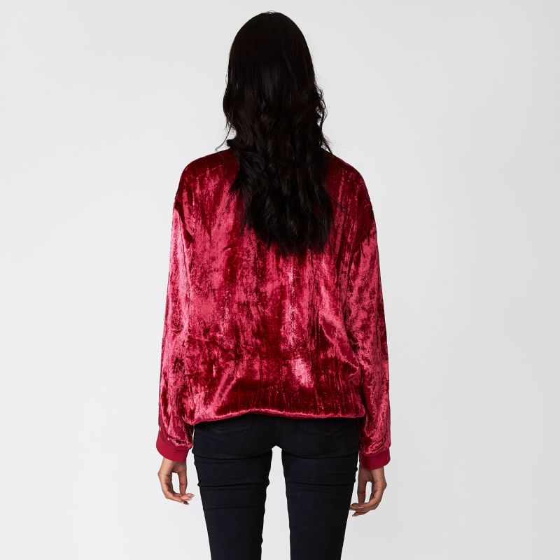 The Aminah Red Velvet Jumper image