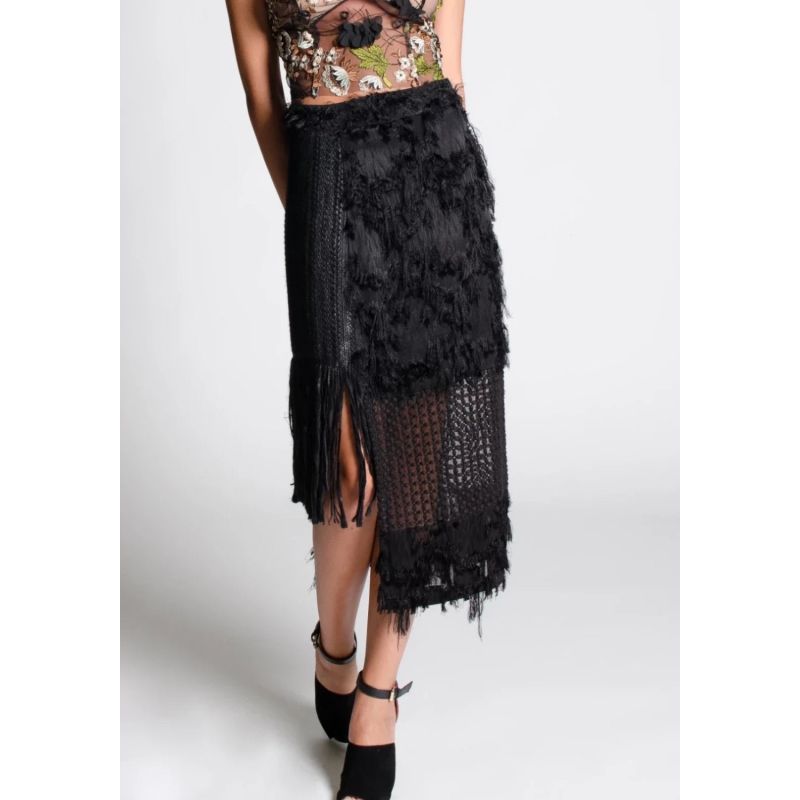 Jamie Fringe Straight Skirt image