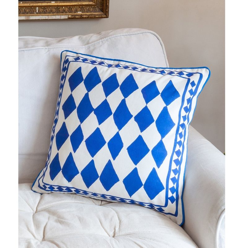 Cushion Cover / "The Blue Diamonds" image