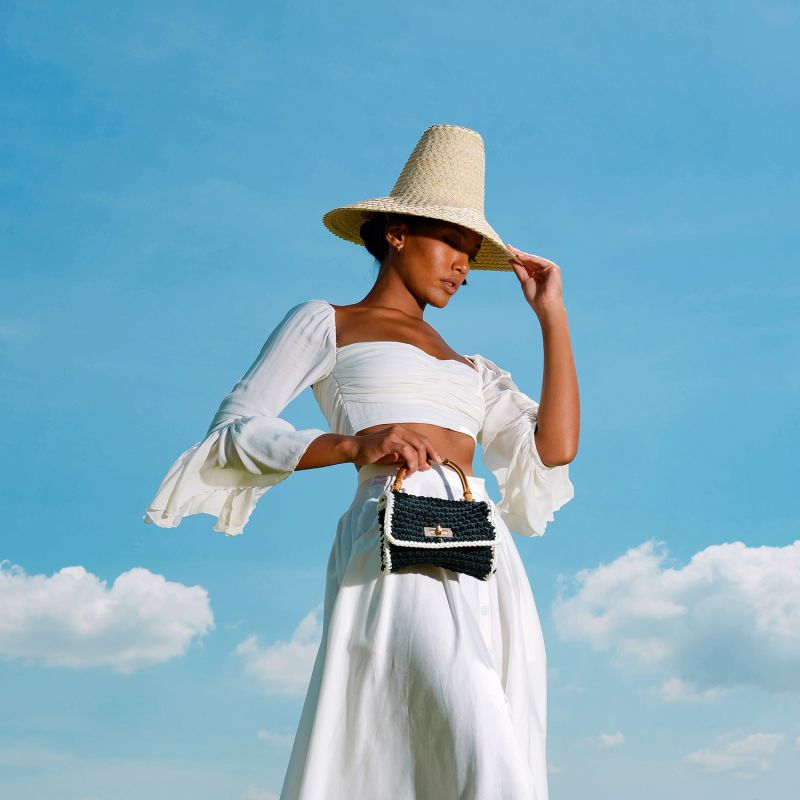 Kemala Palm Straw Hat In Nude image