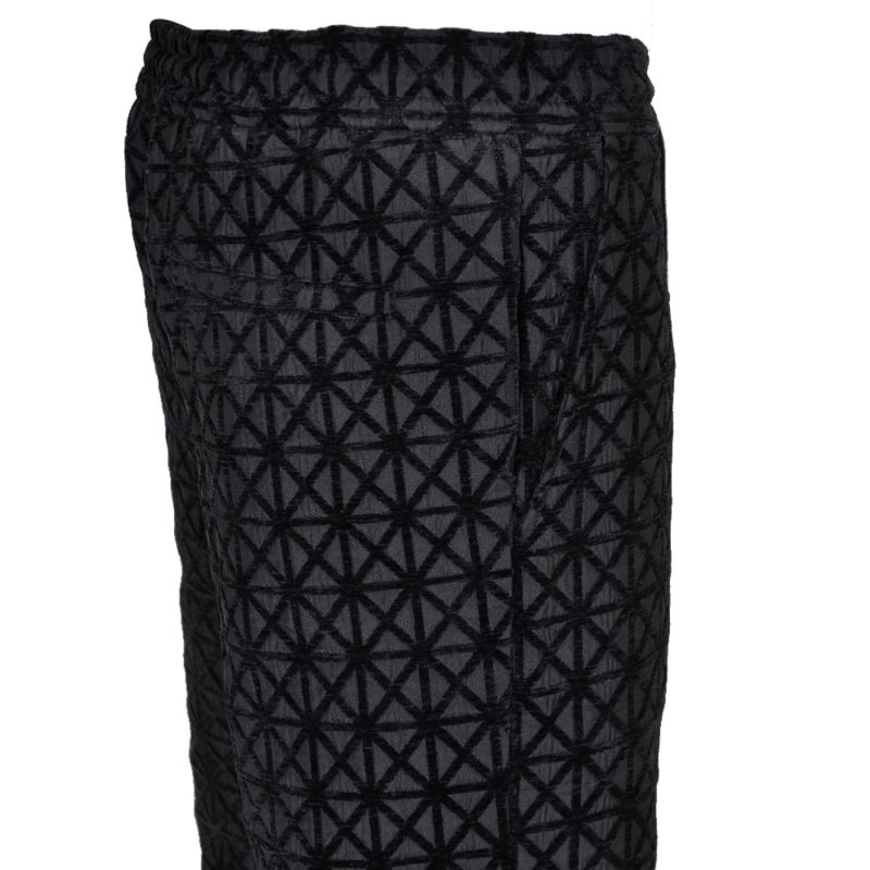 Kensington Luxury Velvet Jacquard Trouser - Black image