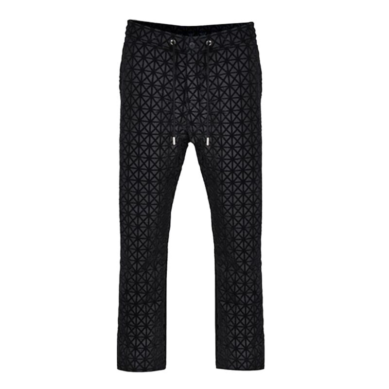 Kensington Luxury Velvet Jacquard Trouser - Black image