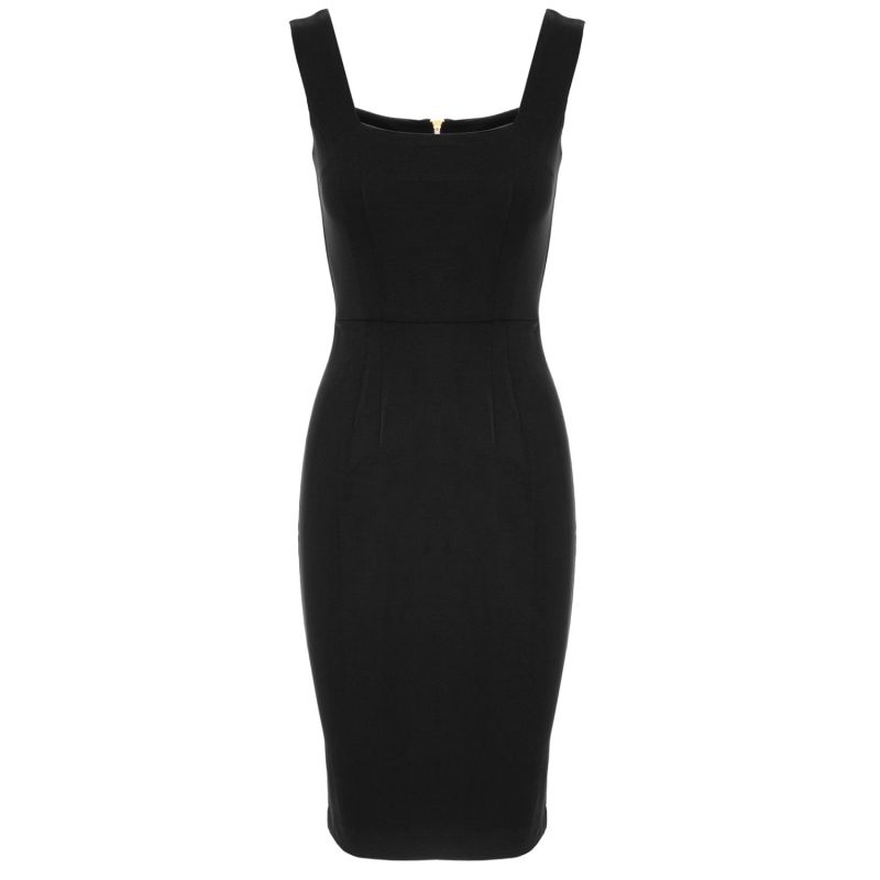 Kensington Sleeveless Jersey Midi Dress In Black image