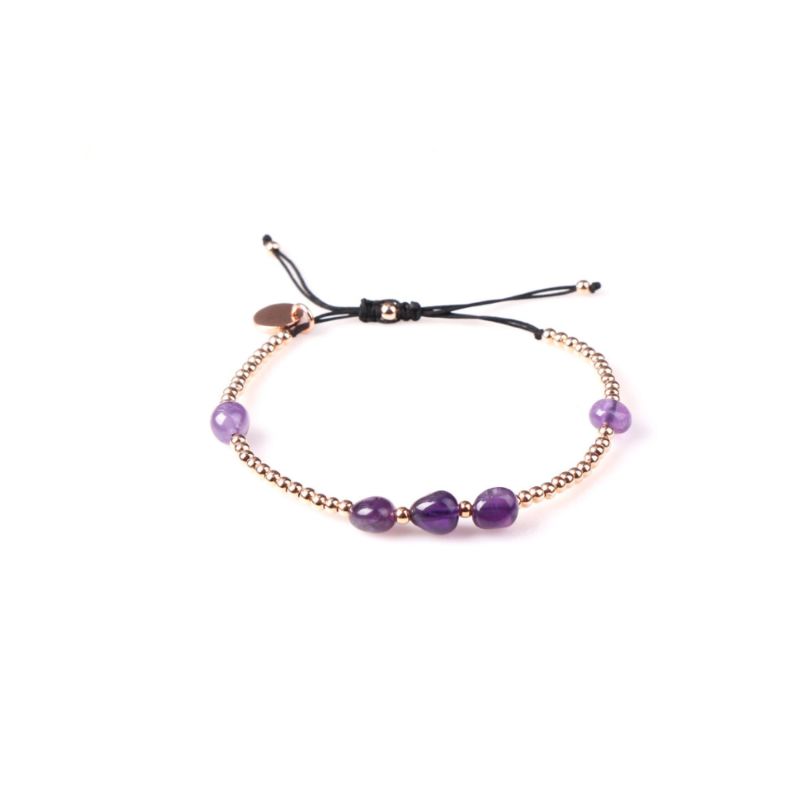 February Birthstone Bracelet - Silver image