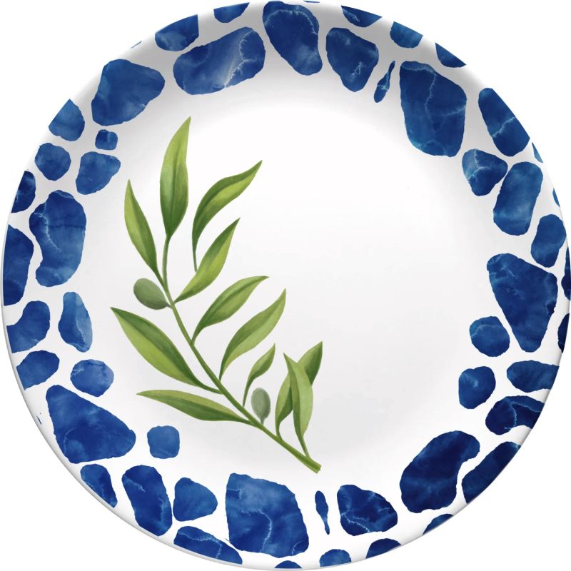 Santorini Cruise Collection Melamine Dinner Plate Set Of 4 image