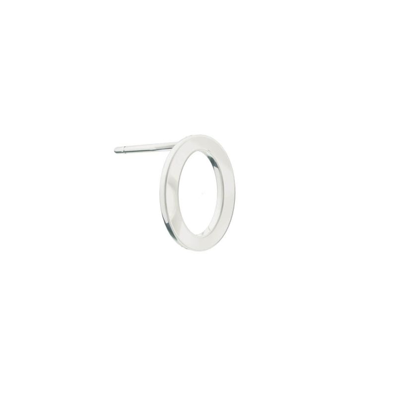 Alphabet Stud Earring - Silver image