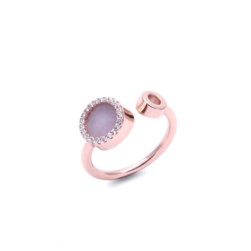 Eternity Open Ring In Lavender Jade image