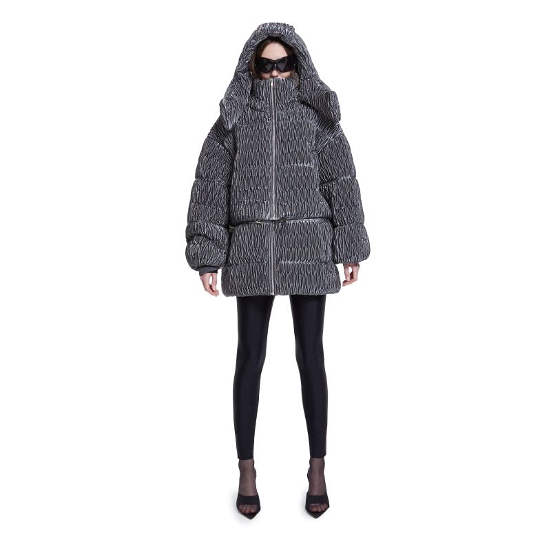 Khelan Puffer Jacket In Gray image