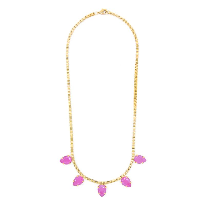 Peony Pink Five Drops Necklace image