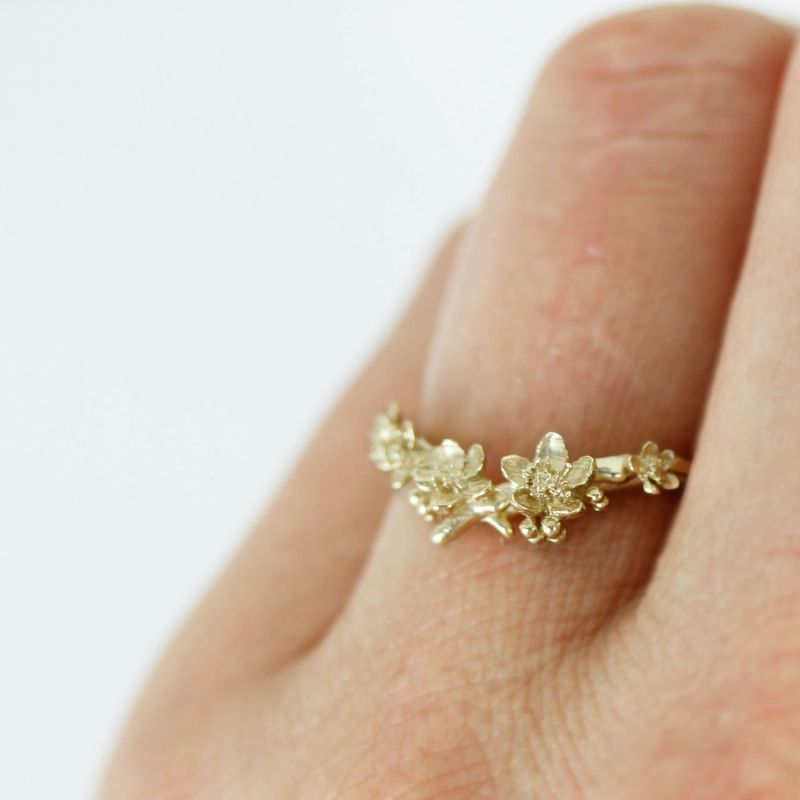 Cherry Blossom Ring – Gold image