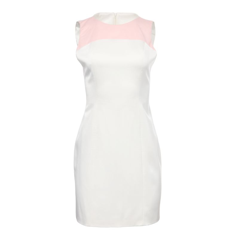 Kiana White Satin Mini Dress image