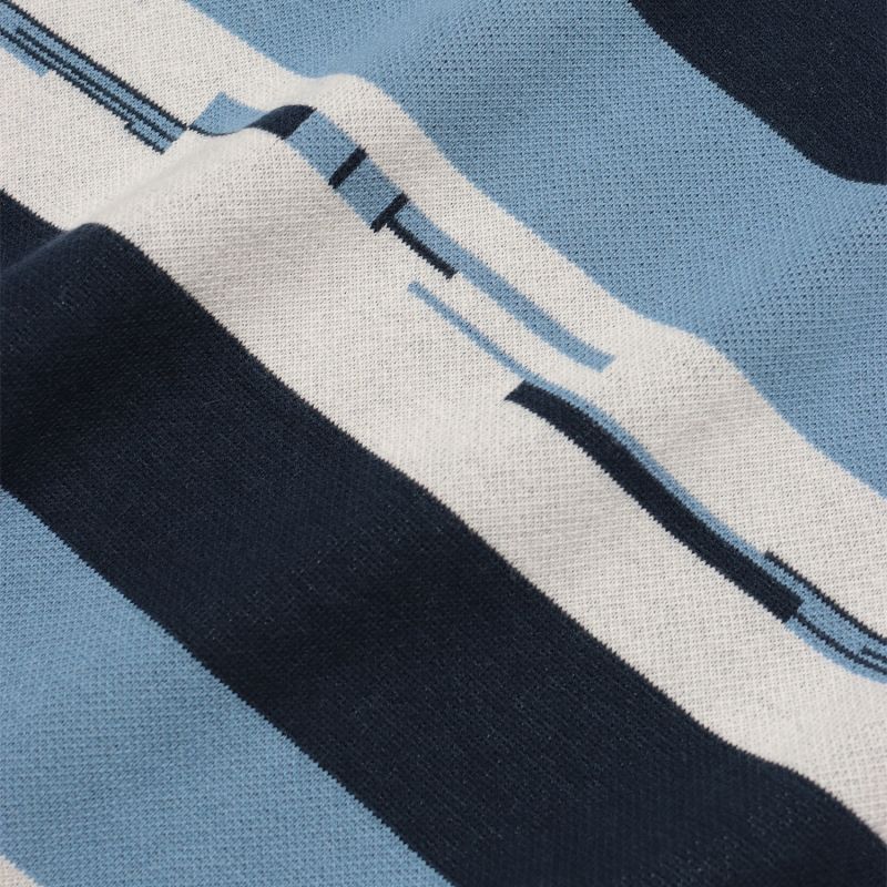 Kier Polo - Allure Blue / Navy Pixel Stripe image