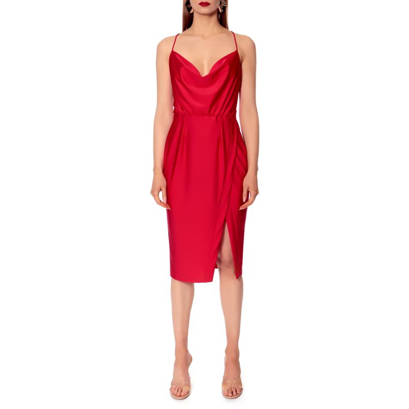 Kim Red Midi Dress image