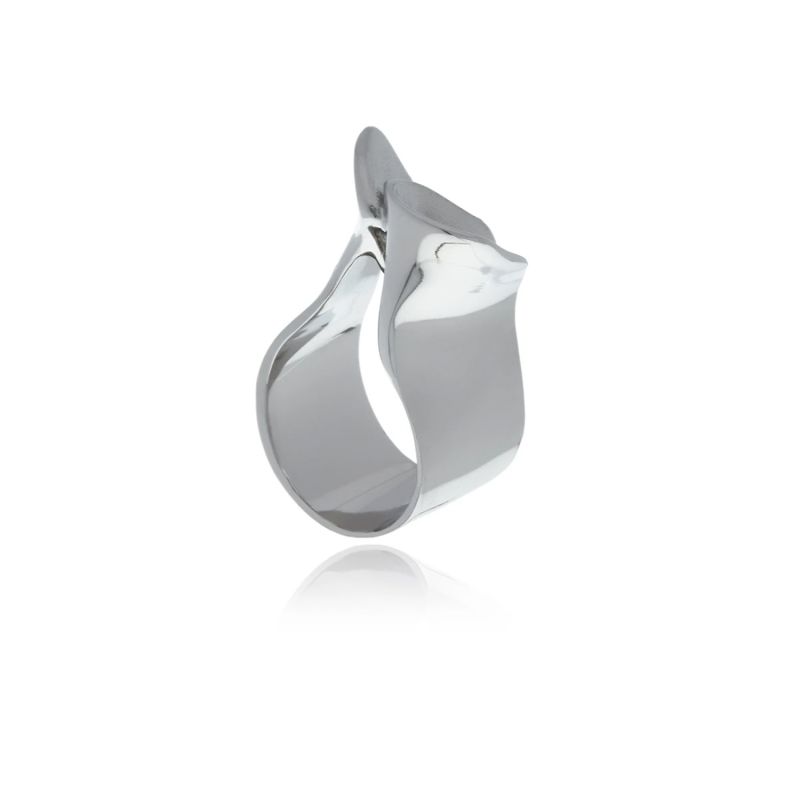 Silver Signature Wave Ring image