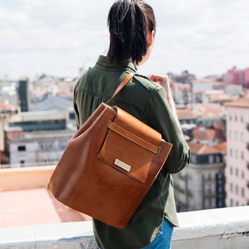 Large Shoulder Bag Classic Brown Leather image