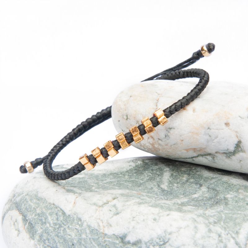 Dainty Silver Gold Vermeil & Vegan Rope Bracelet For Women - Bayswater image