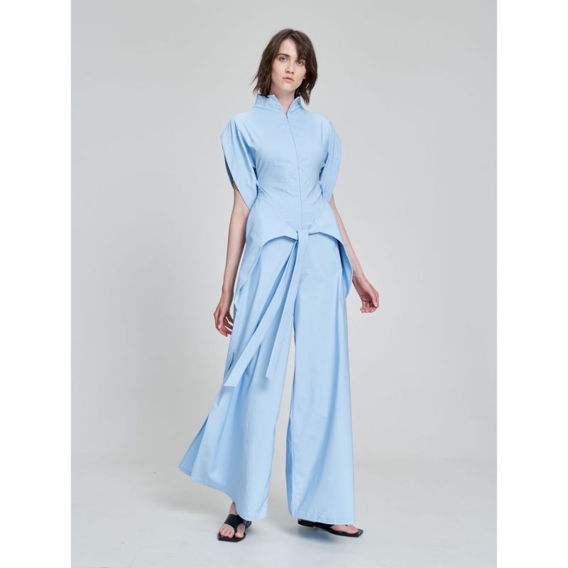 Monosuit Jumpsuit Lea With Pants- Skirt - Blue image