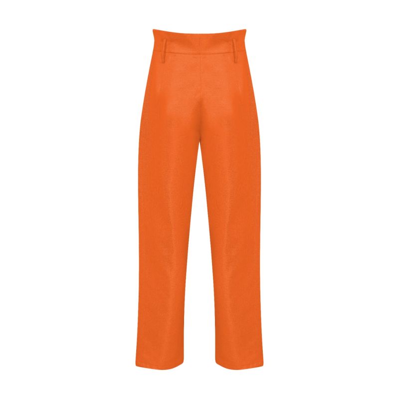 Orange High Waist Pants image