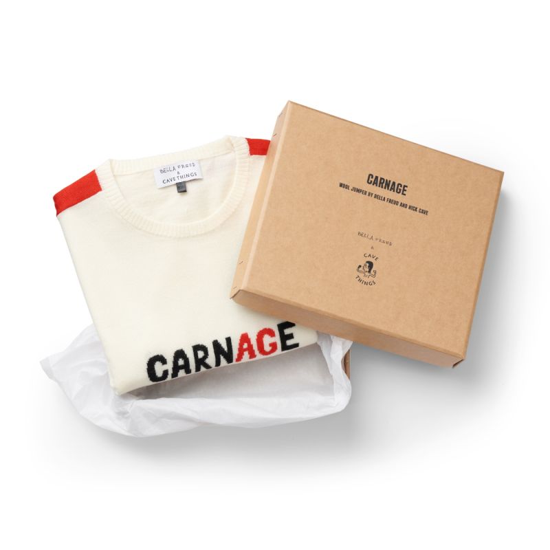 Carnage Jumper in Ivory by Bella Freud and Cave Things image