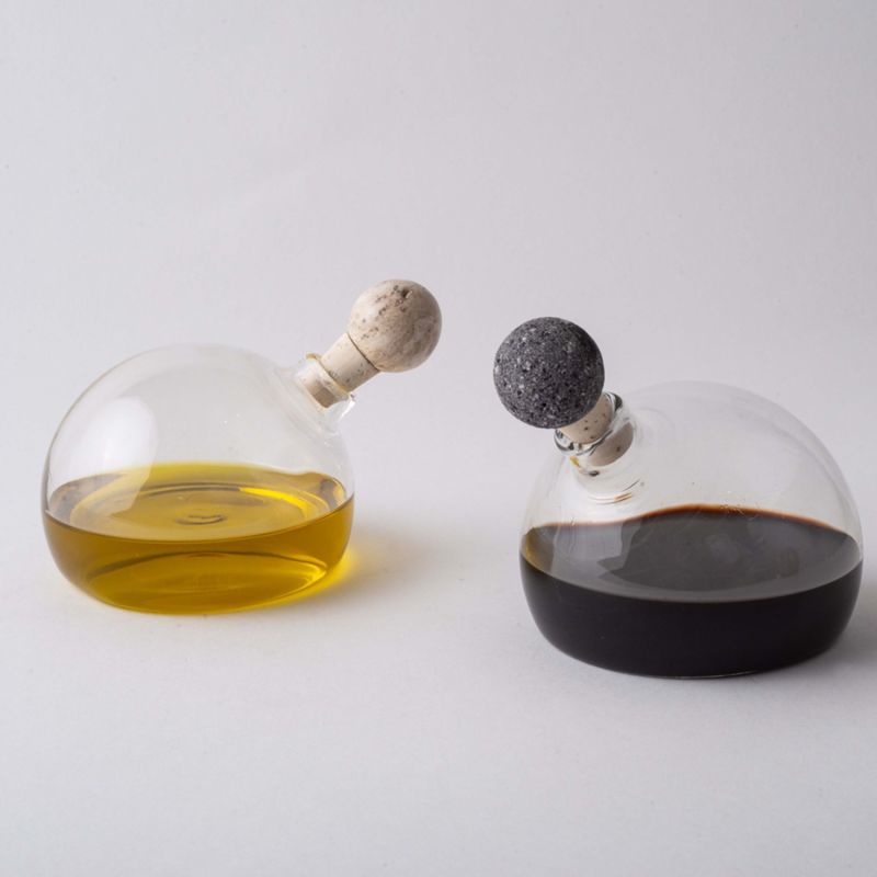 Galapagos Oil Dispensers With Marble & Lava Stone Lid image