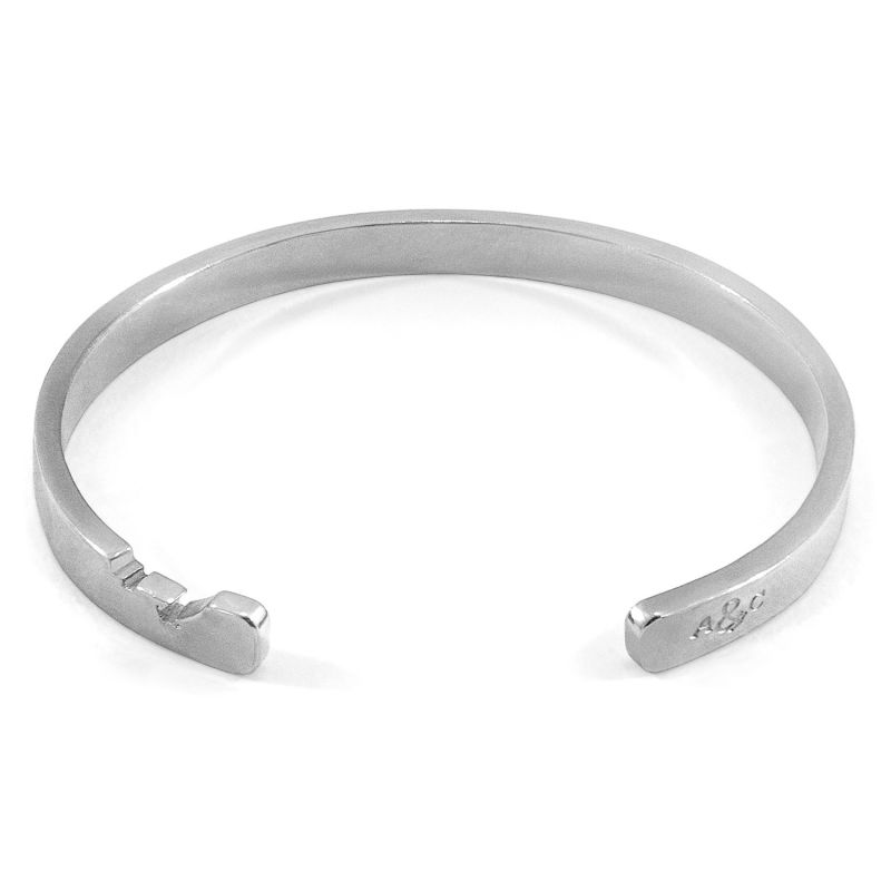 Axton Anchor Cutout Wayfarer Silver Bangle image