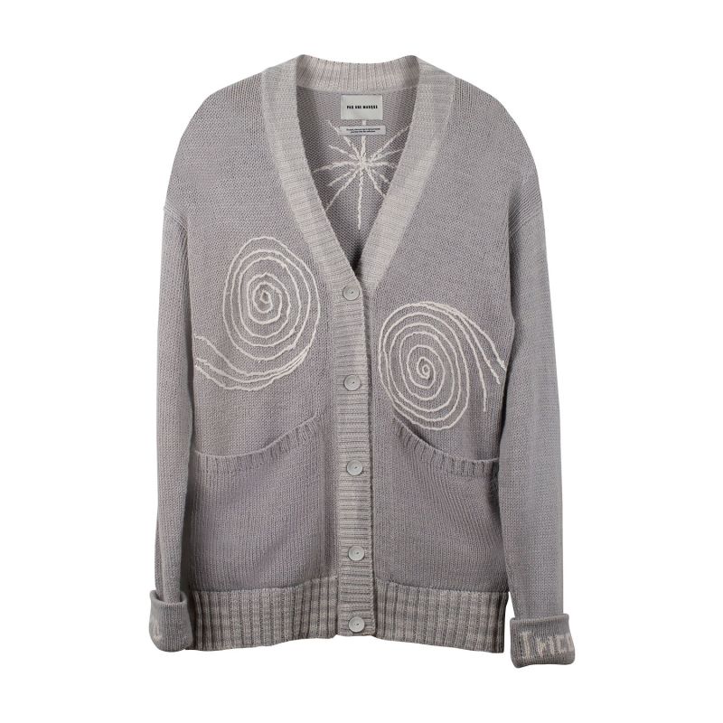 Knitted Cardigan Pearl Grey image