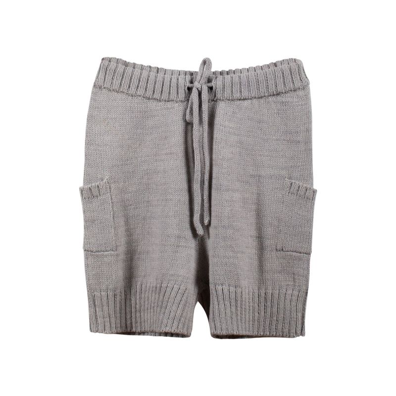 Knitted Short Pearl Grey image