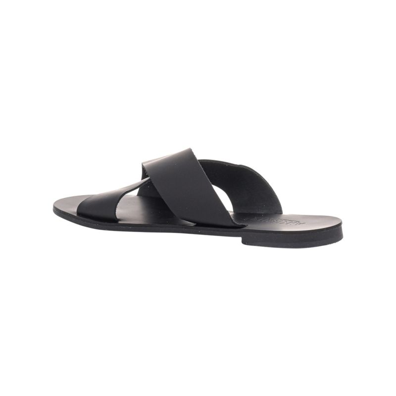 Enyo Black Leather Slide Shoe image