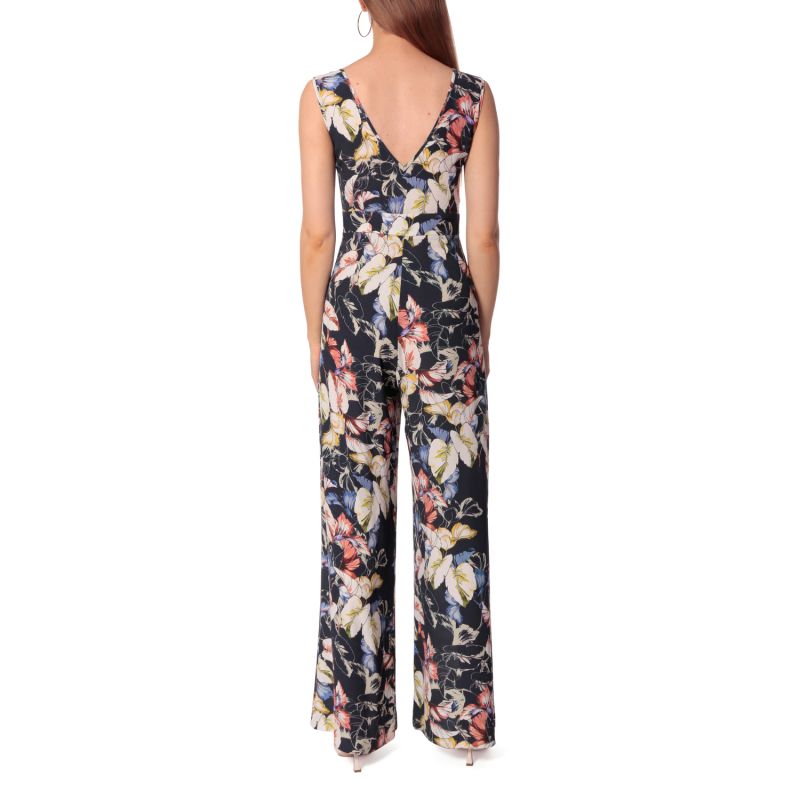 Agnetha Floral Navy Blue Cocktail Jumpsuit image