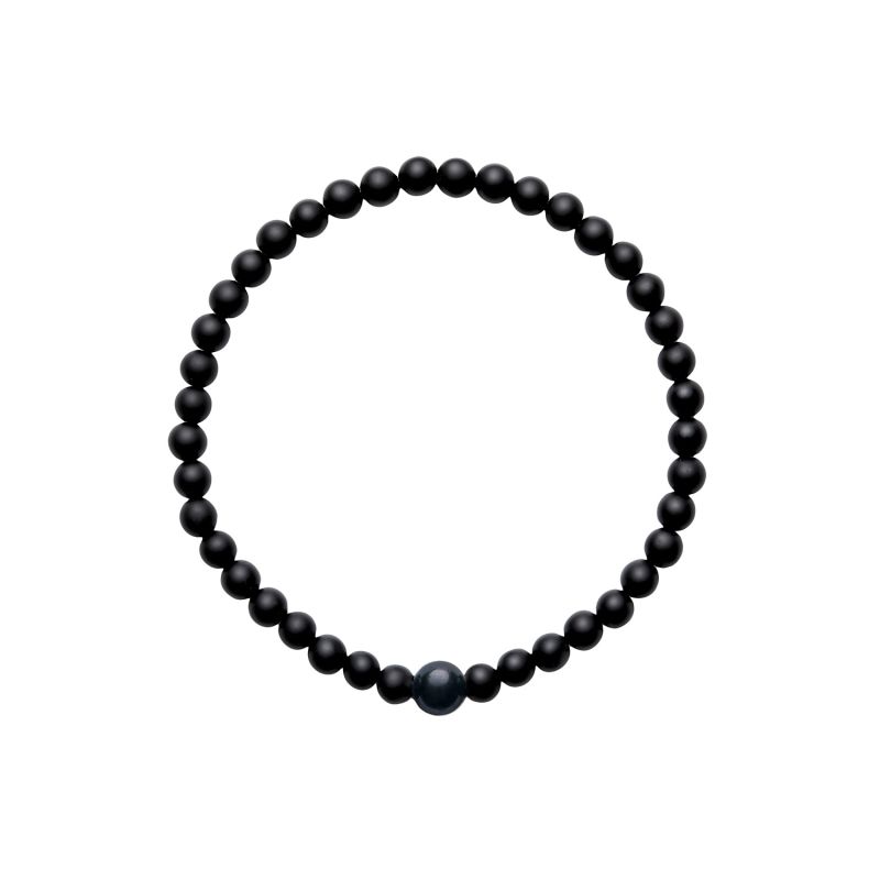 Aro Men's Black Akoya Pearl & Onyx Bracelet image