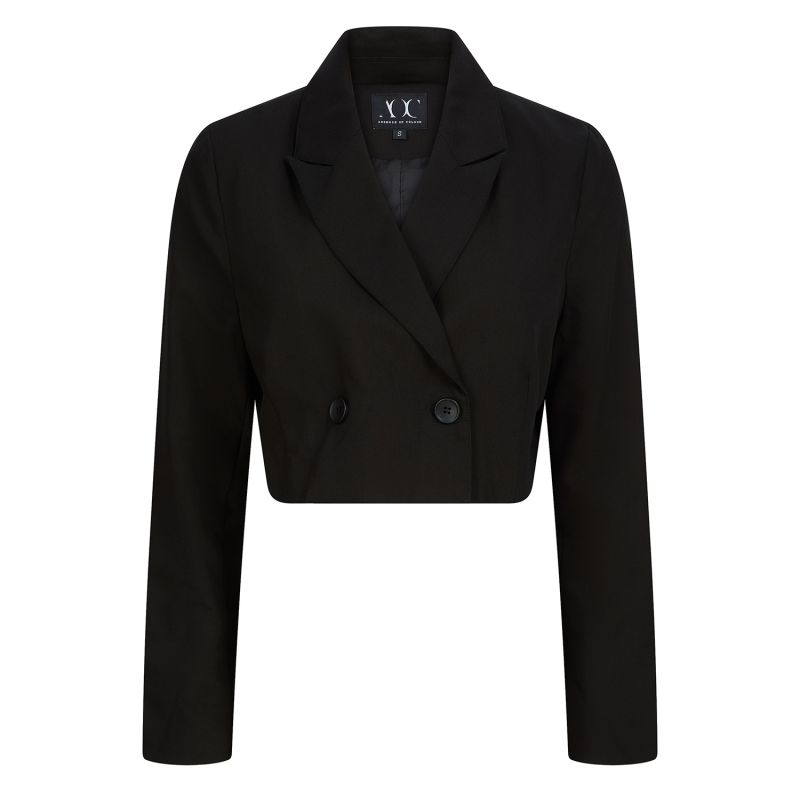 Peppa Cropped Blazer | Absence of Color | Wolf & Badger