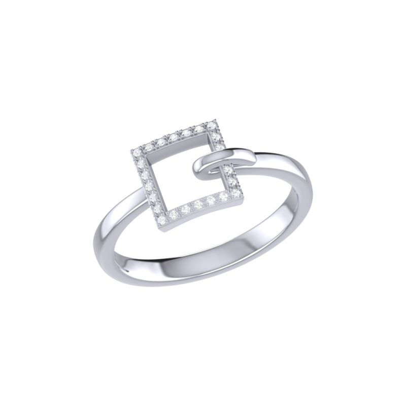 On The Block Ring In Sterling Silver image