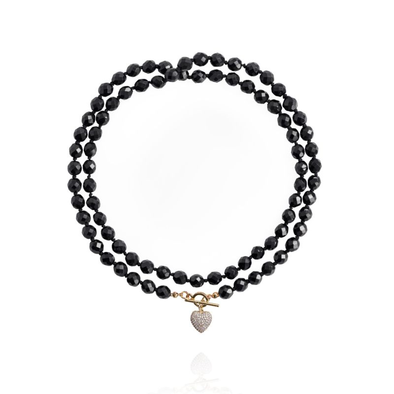 Leni Loop Necklace In Noir image